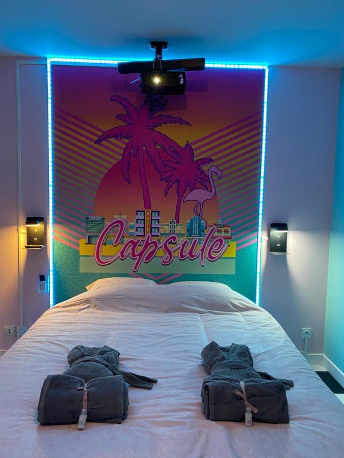 Capsule Miami Vice - Jacuzzi - Billard - Ecran Cinema & Netflix - Ping-Pong - Nintendo & Jeux- Liévin Zewnętrze zdjęcie