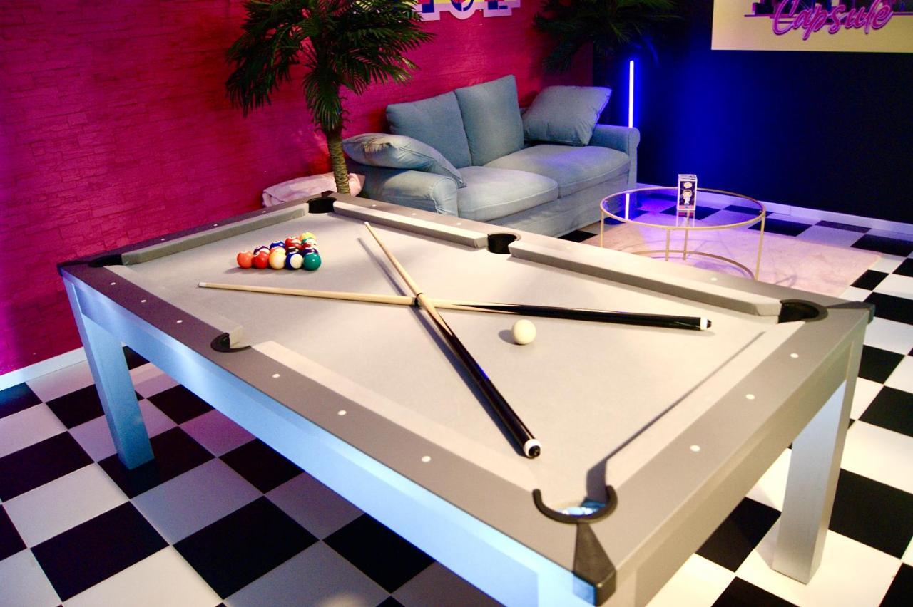 Capsule Miami Vice - Jacuzzi - Billard - Ecran Cinema & Netflix - Ping-Pong - Nintendo & Jeux- Liévin Zewnętrze zdjęcie